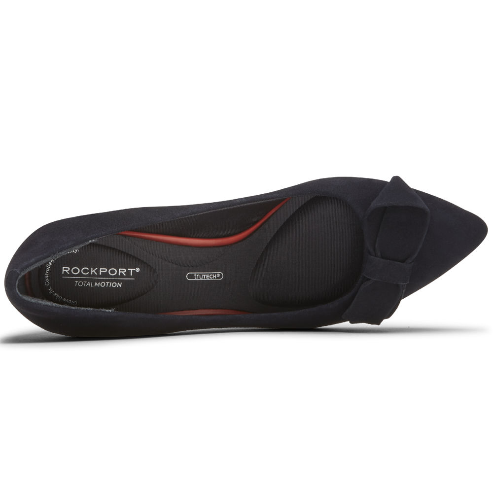 Rockport Klackar Skor Dam Marinblå - Total Motion 75Mm Bow - GVLWZ1346